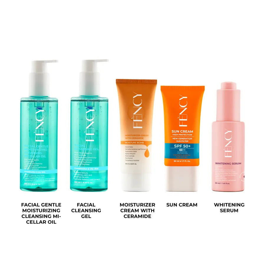 FÈNCY Post-Acne Dark Spot and Scar Repair Set, complete clear skin routine in the UAE.